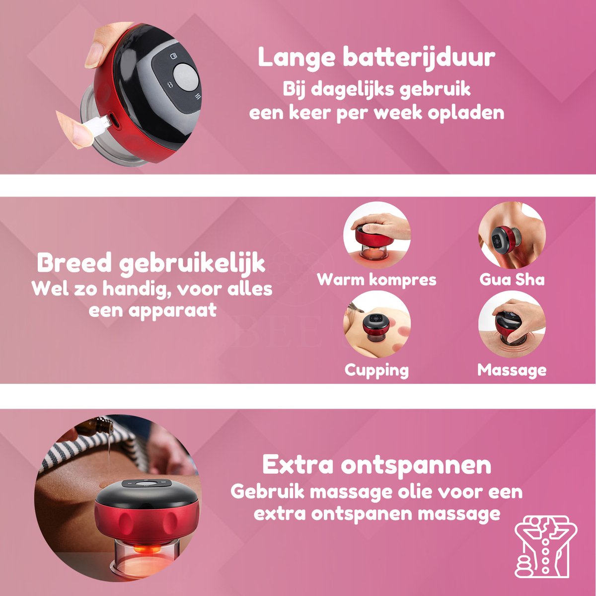 Flowcup- Herstel Snel & Verlicht Spanning
